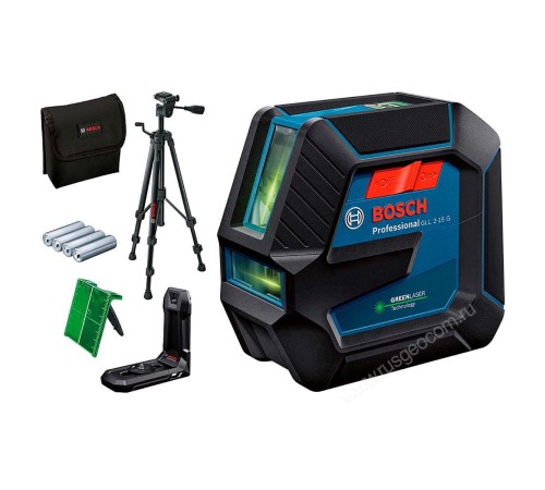 Лазерный уровень Bosch GLL 2-15 G с калибровкой + BT 150 Лазерный уровень Bosch GLL 2-15 G с калибровкой + BT 150