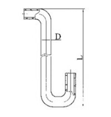 Трубка присоединительная к сорбционным трубкам ГФ 7.352.631
